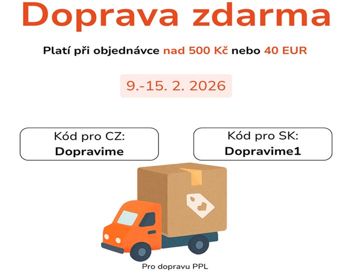 DOPRAVA ZDARMA - DO 15. 2. 2026
