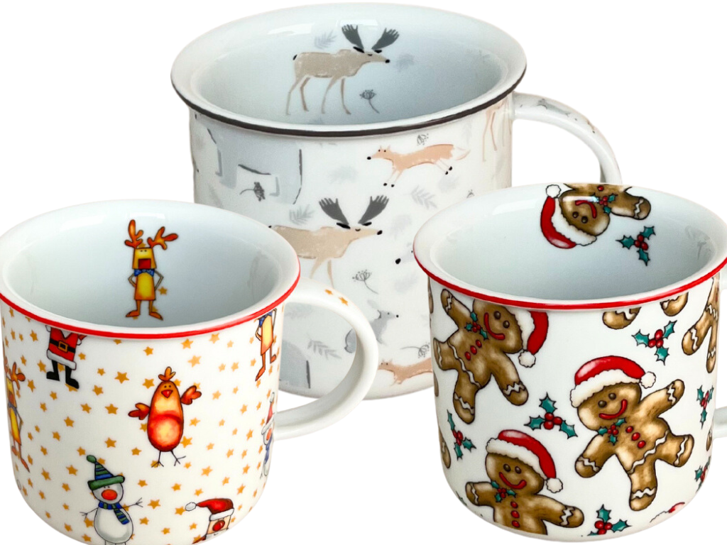 PORCELÁN SE ZIMNÍMI MOTIVY