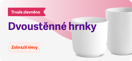 Trvale zlevněno - dvoustěnné hrnky