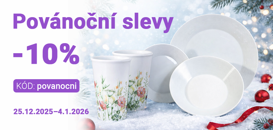 Povánoční slevy porcelánu