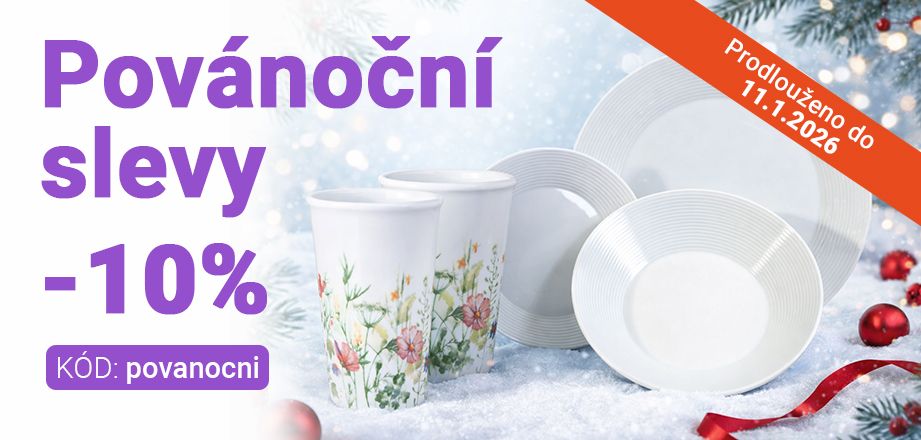 Povánoční slevy porcelánu