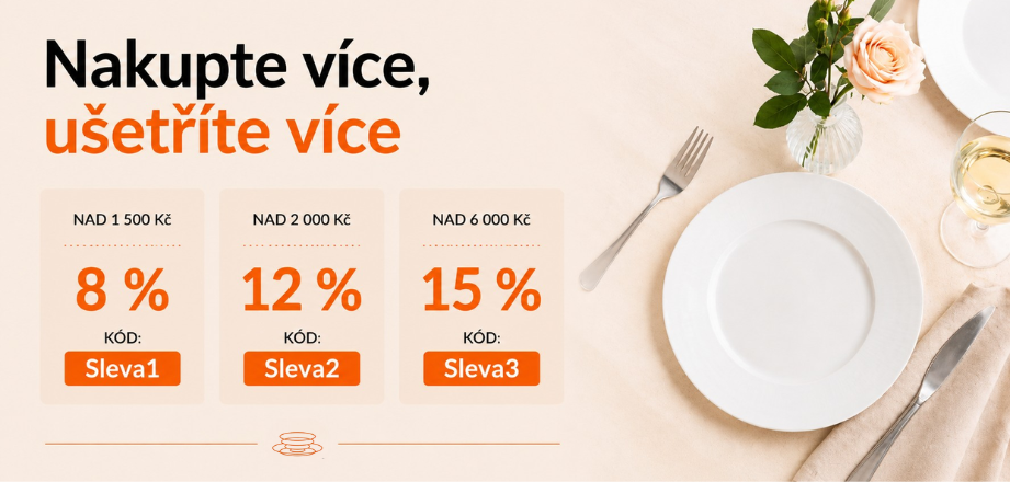 Postupné slevy na český porcelán