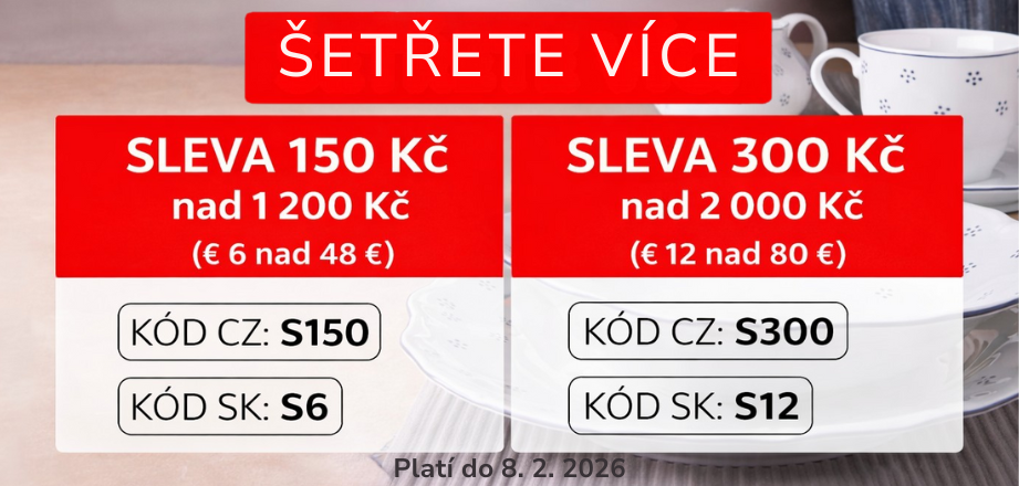 Sleva 300 Kč na porcelán