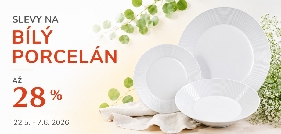Akce na bílý porcelán