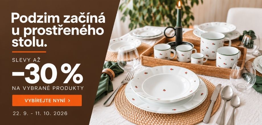Podzimní slevy na vybraný český porcelán