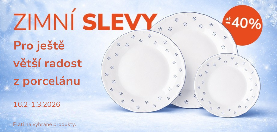 Únorový výprodej porcelánu