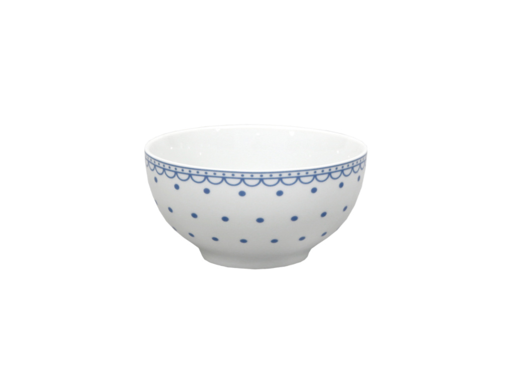 Miska na musli, Vital, modré puntíky, 0,70 l , porcelán Thun - Porcelánový  svět