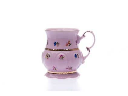 porcelánový hrnek Sonáta 350 ml růžový porcelán Leander