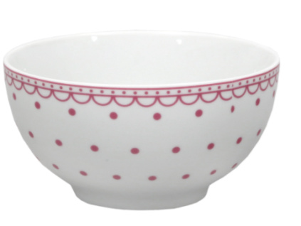 miska na musli thun ruzovy puntik 14 cm