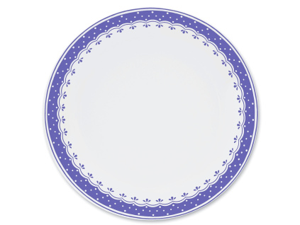 HyggeLine, talíř mělký, 26 cm, modrá, Leander, český porcelán