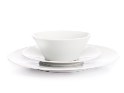Bohemia White, talířová sada, bílá, Český porcelán Dubí