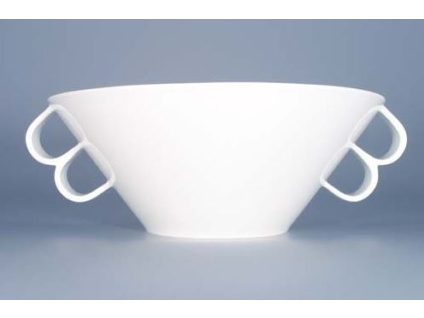 Bohemia White, mísa hluboká, 24,5, bílá, Český porcelán Dubí