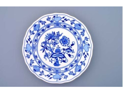 Cibulák, talíř mělký 24 cm, Český porcelán Dubí