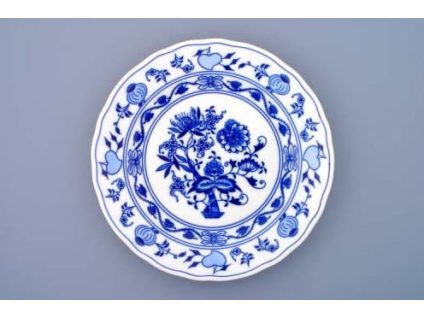 Cibulák, talíř mělký 26 cm, Český porcelán Dubí