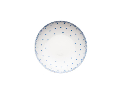 hluboky talir modre puntiky thun porcelanovy svet