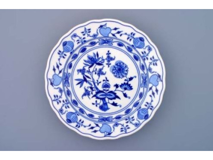 Cibulák, talíř mělký 21 cm, Český porcelán Dubí