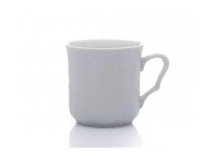 hrnek karel bily porcelan leander