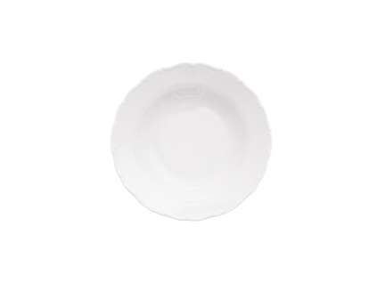 Talíř hluboký 23 cm, bílý porcelán, Ophelia/ Angelina, Thun Rulak Zettlitz