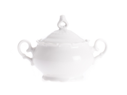 Cukřenka, 0,24 l, bílý porcelán, Ophelia, Thun Rulak Zettlitz