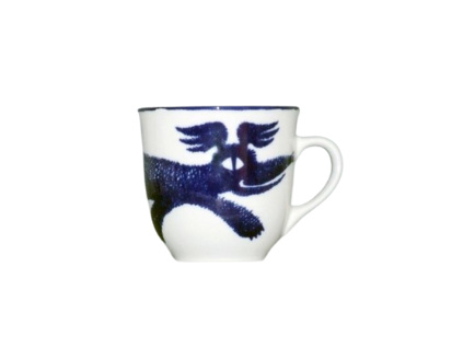 Hrnek Mirek, pes, design M. Oliva, Český porcelán Dubí