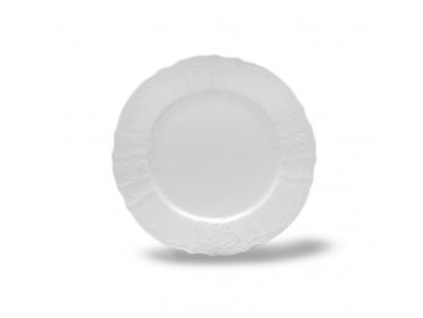 talir dezertni Bernadotte bily 19 cm cesky porcelan