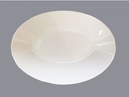 Bohemia White, mísa na špagety 28, bílá, Český porcelán Dubí