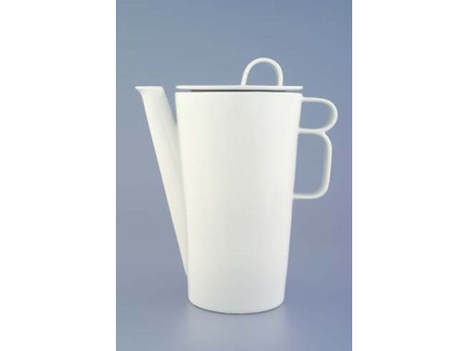 Bohemia White, konvice kávová, bílá, Český porcelán Dubí