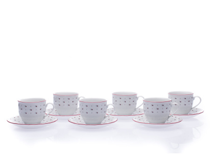 šálky na kávu 230 ml franceska český porcelán g. benedikt 6 d.