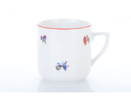 hrnek petka hazenka s cervenym prouzkem 400 ml cesky porcelan porcelanovy svet