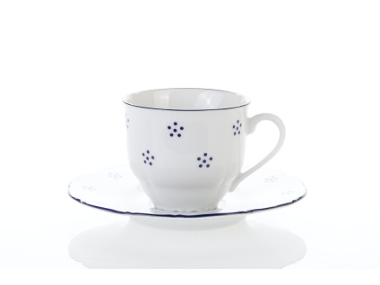 šálek a podšálek na espresso, 80 ml, český porcelán, valbella, g. benedikt