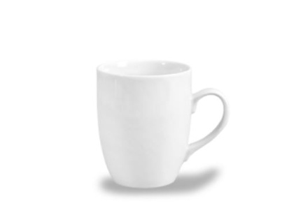 Bílý porcelánový hrnek, český porcelán, 370 ml, Thun