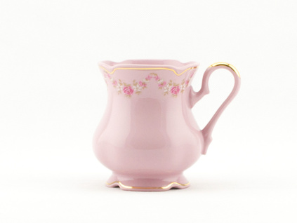 Mary-Anne hrnek 0,25 l, růžový porcelán, kytičky, Leander