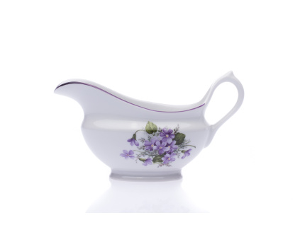 porcelánový omáčník fialky 300 ml český porcelán
