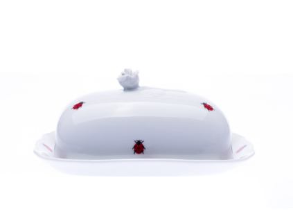 porcelanova maslenka berusky, cesky porcelan