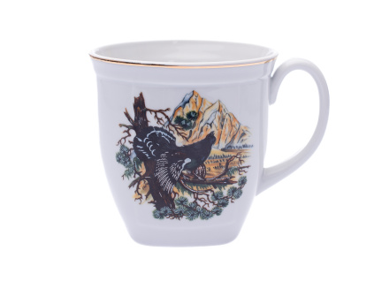 Hrnek hranatý 0,60 l, myslivecký porcelán, Leander.....