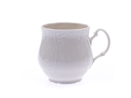 Hrnek Jonáš, 310 ml, český porcelán, Bernadotte, bílý, Thun
