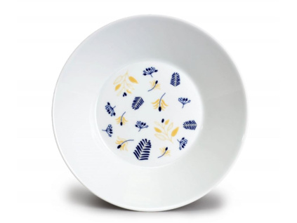 Tom PR, talíř hluboký, lístky, 22 cm, český porcelán, Thun2