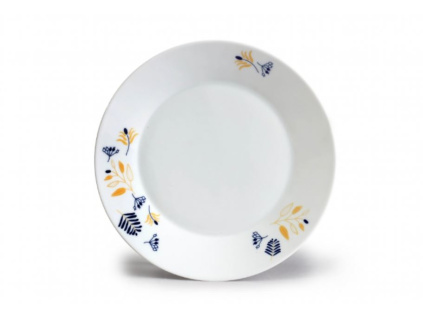 Tom PR, talíř dezertní, lístky, 19 cm, český porcelán, Thun2
