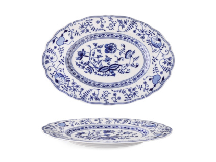 Mísa oválná, 32 cm, Mary–Anne, cibulák, porcelán, Leander