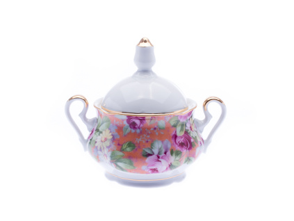 Porcelánová cukřenka, růže, Leander