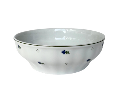 Mísa válcová, porcelán, modré kytičky, 22 cm, G. Benedikt