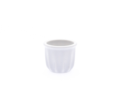 Kalíšek na vejce, bílý, Ribby, český porcelán, G. Benedikt
