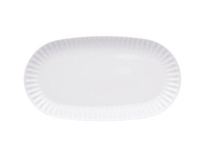 Podnos oválný, 37 cm, bílý, Ribby, čeaký porcelán, G. Benedikt