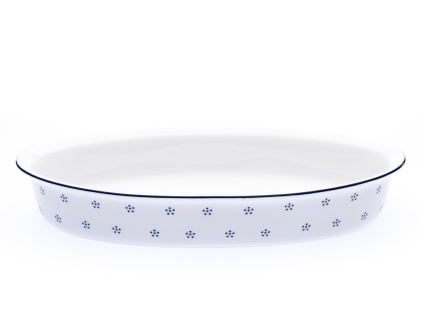 Mísa zapékací oválná, 36 cm, modrá Valbella, česky porcelán, G. Benedikt