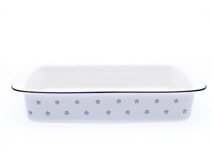 Mísa zapékací obdelníková, 38 cm, modrá Valbella, česky porcelán, G. Benedikt