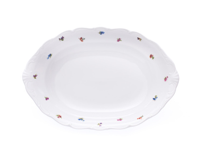Koš na chléb, český porcelán, Verona, 36 cm, házenka, G. Benedikt