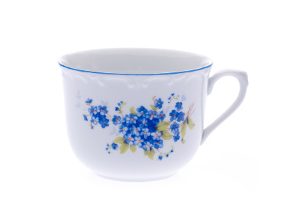 Hrnek R, 270 ml, pomněnky, Český porcelán