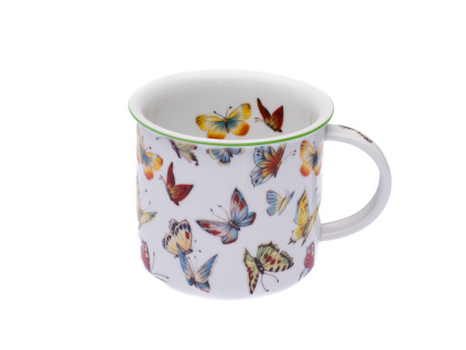 Hrnek Tina, 380 ml, motýli, Český porcelán Dubí