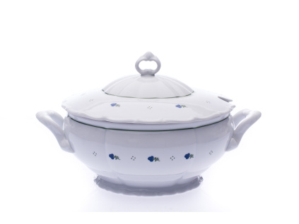 Mísa polévková, porcelán, 2,5 l, kytičky, G. Benedikt