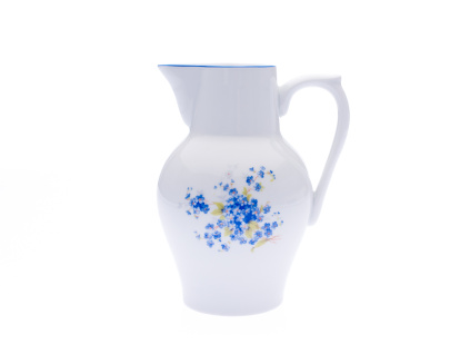Džbán vysoký, 1,5 l, pomněnky, Český porcelán